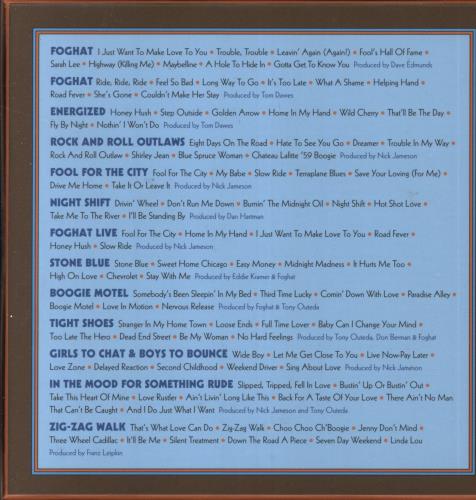 Foghat The Complete Bearsville Albums Collection US CD Album Box